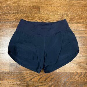 Lululemon Speed Up Lined Navy Shorts